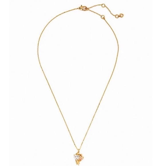 KATE SPADE • Gold Crystal Love Birds Earrings Necklace Set - Picture 3 of 9